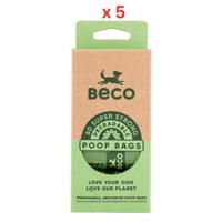 Beco Pets Unscented Poop Bags 60pcs Pack Of 5
