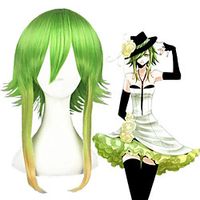 Cosplay Costume Wig Cosplay Wig Gumi 049B Vocaloid Straight Cosplay Layered Haircut With Bangs Wig Long Green Synthetic Hair 18 inch Women's Anime Cosplay Ombre Hair Green miniinthebox - thumbnail