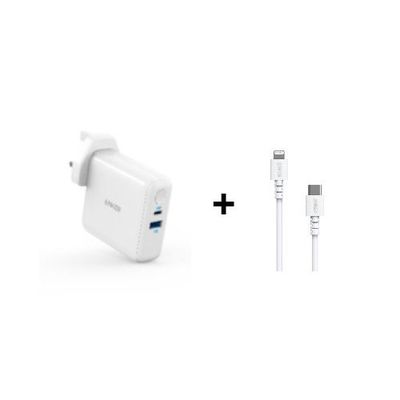 Anker Powercore Fusion+ Usb C to Lightning cable
