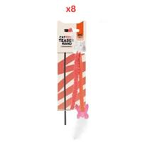 FOFOS Cat Teaser Wand Cat Toy Assorted Colors (Pack Of 8)