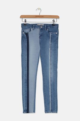 Big Girls 710 Super Skinny Colorblocked Jeans Blue Big Girls 710 Super Skinny Colorblocked Jeans Blue