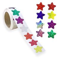 500Pcs/roll Holographic Color Gold Star Stickers for Kids Reward Foil Star Stickers Labels for Wall Crafts Classroom Teachers Supplies miniinthebox - thumbnail