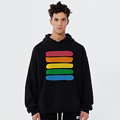 Unisex Hoodie Cartoon Print Casual Casual Hoodies Sweatshirts  Blue Yellow Khaki Lightinthebox