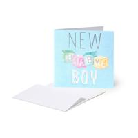 Legami Greeting Card - Small - New Baby Boy (7 x 7 cm) - thumbnail