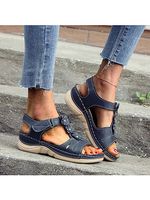 Thick sole mother shoes flower sandals - thumbnail