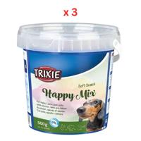 Trixie Soft Snack Happy Mix Dog Treats 500G Pack Of 3