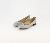 Womens D Wistrey Flats  Light Green/Black - thumbnail