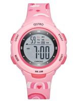 Astro Kids P3202 Movement Watch, Analog-Digital Display and Polyurethane Strap, Pink - A23822-PPPP