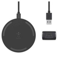 Belkin Boost Charge Wireless Charging Pad 10W, Qi-Certified Fast Wireless Charger for iPhone 13, 13 Pro, 13 Pro Max, 13 mini and Earlier Models, Samsung, Google, More, Black, Wall Plug Not Included Black