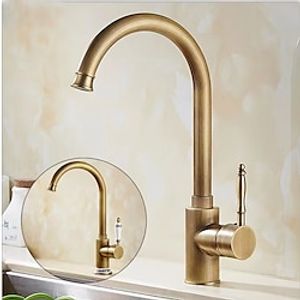 Kitchen Faucet - Single Handle One Hole Electroplated Pull-Out  Pull-Down Centerset Retro Vintage Kitchen Taps Lightinthebox