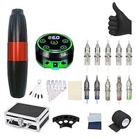 Professional Tattoo Pen Machine Kit with Practice Skin Transfer Paper Suitable for Beginners or Artists Lightinthebox - thumbnail