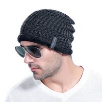 Men Winter Thick Bonnet Knitted Caps