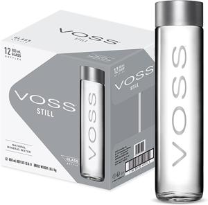 Voss Natural Mineral Water, 800ml X12 Still Glass Bottles