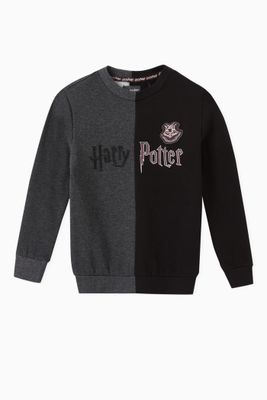 Harry Potter Print Sweatshirt in Cotton Fleece