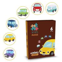 Little Story 6 - In - 1 Matching Puzzle Educational & Fun Game - Car LS_PZ_MTCA