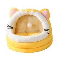 Grizzly Kitty Cat Crib Orange Arctic fleece Orange Cat Bed - Large - 50 x 50cm