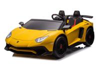 Megastar Ride On 24V Licensed Lamborghini XXL Big Kids 2 Seater Supercar For Kids, Yellow - lob308-yellow (UAE Delivery Only)