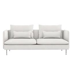 SÖDERHAMN 3-Seat Sofa Cover 100% Polyester Fine Linen with Armrests Slipcovers Solid Color of IKEA Lightinthebox