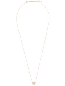 Astley Clarke 14kt rose gold mini Icon Aura diamond pendant necklace - Metallic