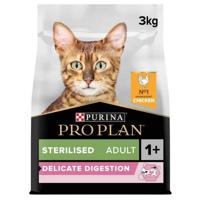 Pro Plan Sterilised Adult Delicate Digestion Dry Cat Food With Chicken 3Kg