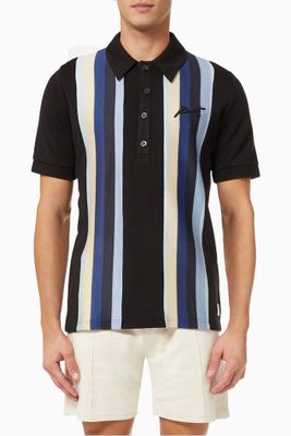 Irwin Panelled Slim Fit Polo Shirt in Ponte Knit Irwin Panelled Slim Fit Polo Shirt in Ponte Knit