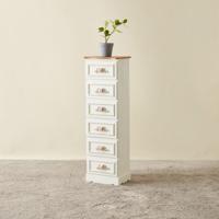 Wooden 6-Drawer Chest - 30x23x96 cms