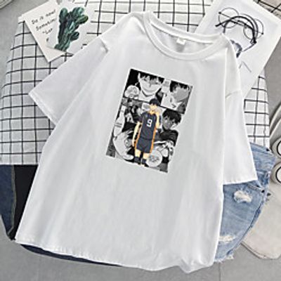 Inspired by Haikyuu Cosplay Cosplay Costume T-shirt Polyester  Cotton Blend Print T-shirt For Women's  Men's Lightinthebox