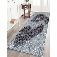 Pebble Feet Flannel Fabric Floor Mat Printed Home Living Room Bedroom Area Rug Carpet Entrance Mattress Bathroom Mattress miniinthebox - thumbnail