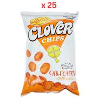 Leslies Clover Chips, Chili & Cheese, 145 Gm Pack Of 25 (UAE Delivery Only)