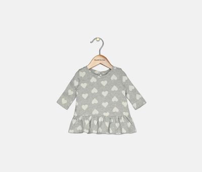 Toddler Girls Star Print Tops Grey Toddler Girls Star Print Tops Grey