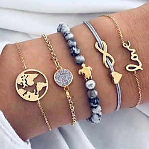 Women's Chain Bracelet Bracelet Bangles Classic Wedding Birthday Asian Elegant Fashion Holiday Sweet Alloy Bracelet Jewelry Gold For Anniversary Gift Formal Date Birthday miniinthebox