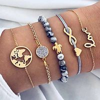 Women's Chain Bracelet Bracelet Bangles Classic Wedding Birthday Asian Elegant Fashion Holiday Sweet Alloy Bracelet Jewelry Gold For Anniversary Gift Formal Date Birthday miniinthebox - thumbnail