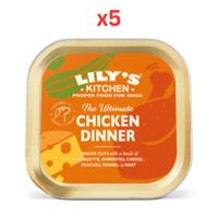 Lily's Kitchen The Ultimate Chicken Dinner Wet Dog Food 150G (Pack of 5)
