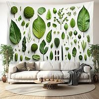 Green Leaves Hanging Tapestry Wall Art Large Tapestry Mural Decor Photograph Backdrop Blanket Curtain Home Bedroom Living Room Decoration Lightinthebox