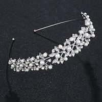 Headbands Headdress Alloy Wedding Simple Bridal With Faux Pearl Headpiece Headwear Lightinthebox