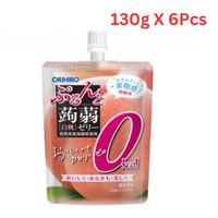 Orihiro Konjac Jelly Peach Zero Kcal 130G Pouch (Pack of 6) - thumbnail