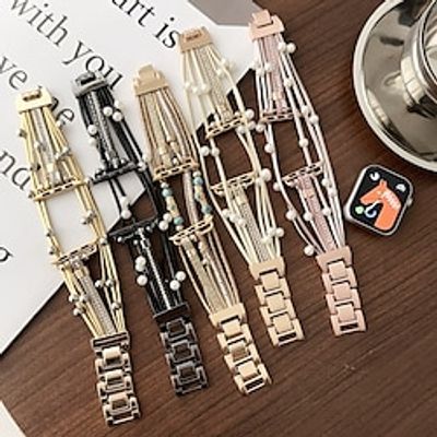 Sport Band Compatible with Apple Watch band 38mm 40mm 41mm 42mm 44mm 45mm 49mm Metal Clasp Adjustable Alloy Strap Replacement Wristband for iwatch Ultra 2 Series 9 8 7 SE 6 5 4 3 2 1 miniinthebox