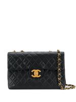 Chanel Pre-Owned 1986-1989 Maxi Jumbo Flap 33 shoulder bag - Black