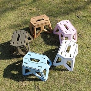 New Modern Storage Folding Stool Strong Portable Plastic Stool Eco-friendly Home Foldable Stool Solid Step Stool for Adults miniinthebox