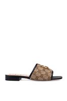 GG Matelassé Canvas slide Sandals - thumbnail