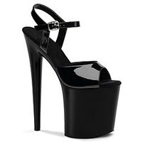 Women's Sandals Stiletto Heel Peep Toe British Office  Career PU Solid Colored White Black Red miniinthebox - thumbnail