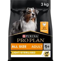 Purina Pro Plan All Size Adult Light Sterilised Dog Chicken 3Kg