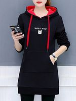 Kangaroo Pocket Printed Hoodie - thumbnail