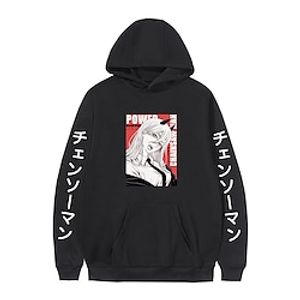 Inspired by Chainsaw Man Power Denji Aki Hoodie Cartoon Manga Anime Front Pocket Graphic Hoodie For Men's Women's Unisex Adults' Hot Stamping 100% Polyester miniinthebox