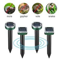 Solar Energy Ultrasonic Shock Mouse Repeller Snake Repeller Pest Repeller Lawn Garden Garden Garden Mouse Repeller Lightinthebox