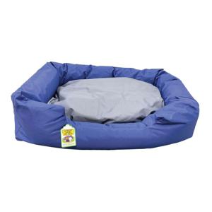 Nutrapet Lounger Pet Bed - Navy & Grey - Large (86 x 65 x 19 cm)