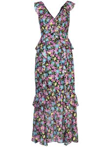 Amur Evita floral-print dress - PURPLE