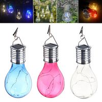 Solar Power Outdoor Garden Light Bulb Nightlight Camping Hanging Rotatable Pendant Lamp Home Decor