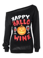 Halloween Printed Women Casual Hoodies - thumbnail