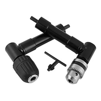90 Degree Right Angle Electric Drill Corner 8mm Hex Shank Turning Device Bend Extending Three-jaw Chuck Range 1-10mm Lightinthebox